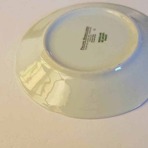 PHILIPPE DESHOULIERES Porcelaine De Limoges Plate Cafe Restaurant Set of 4 of 6 - Picture 6 of 8